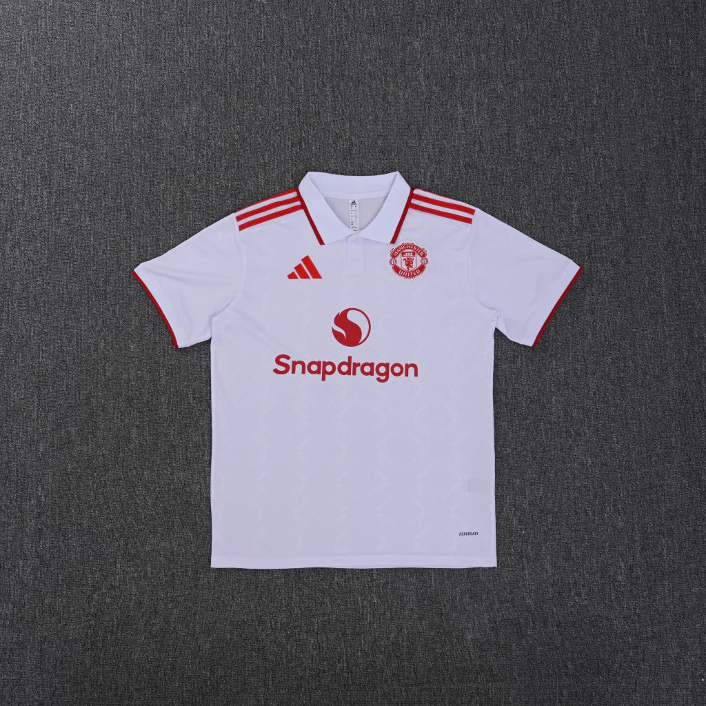Camiseta Polo Blanca Manchester United 25/26