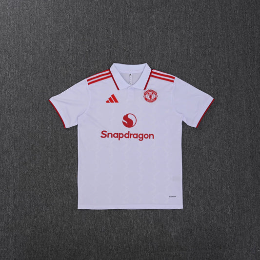 Camiseta Polo Blanca Manchester United 25/26